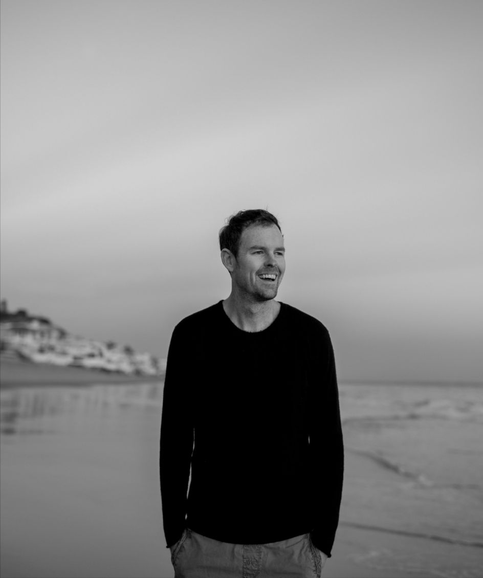 Tom McInerney on the beach